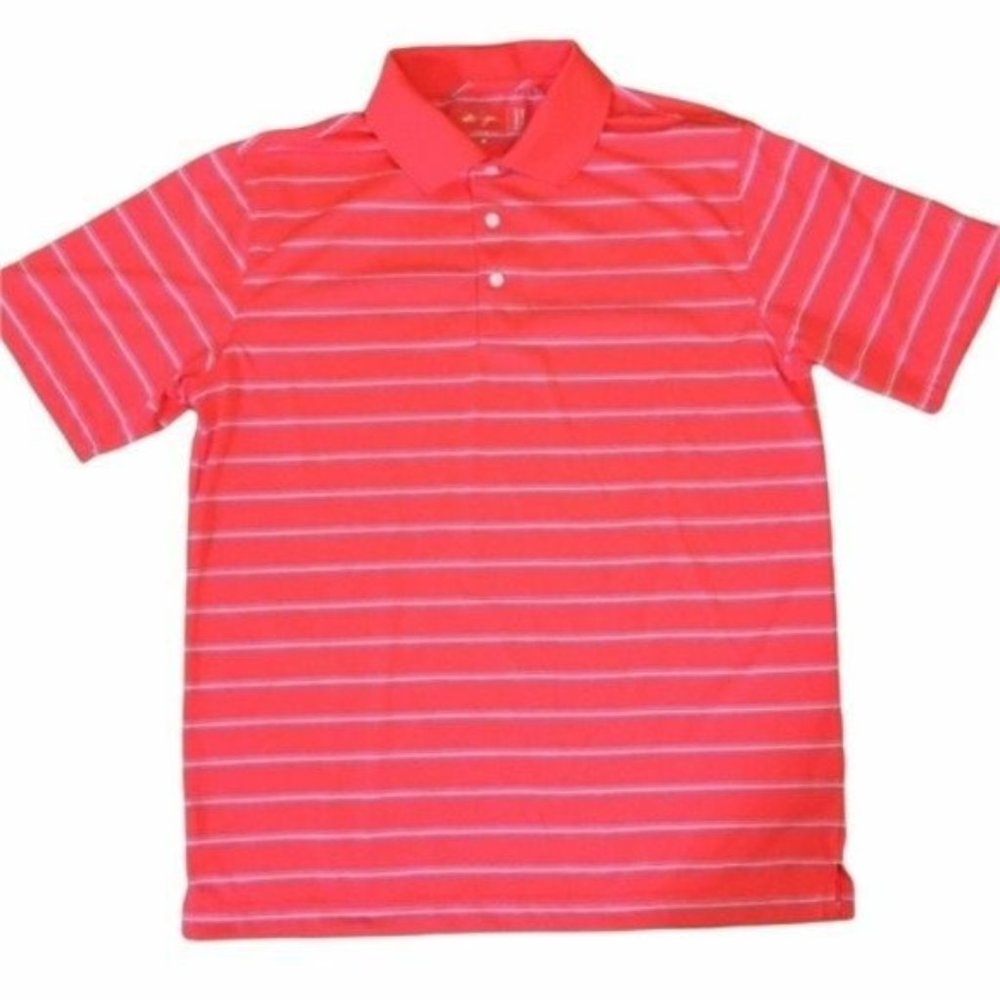 Walter Hagen Golf  Striped Polo Shirt Medium